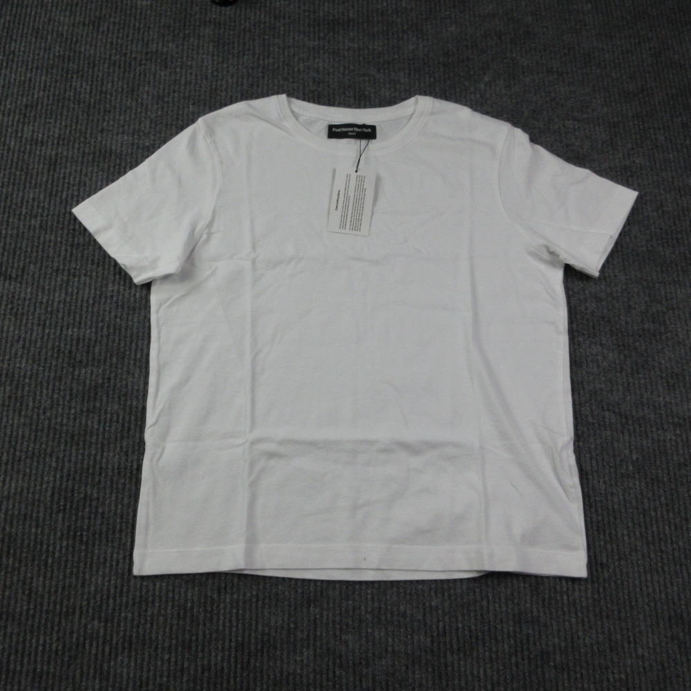Pool House New York Shirt Womens S White Los Feliz Crop Tee Cotton NWT